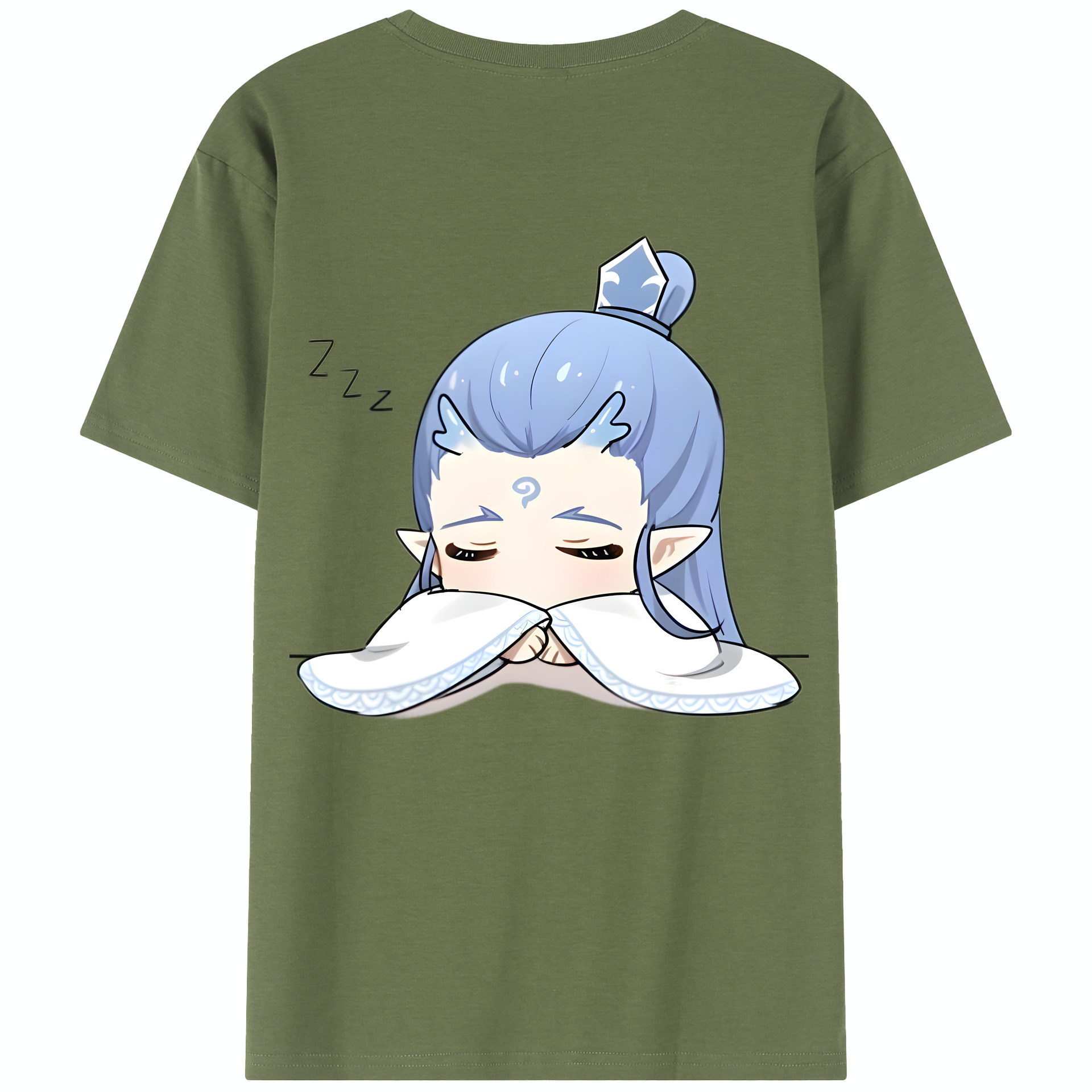 （画像用） Ne Zha 2 ナタ 魔童の大暴れ 綿100％半袖Tシャツ（背面プリント）